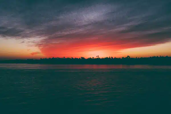 Sunset Nile River Egypt Landscape Sunset Nile River Egypt Landscape