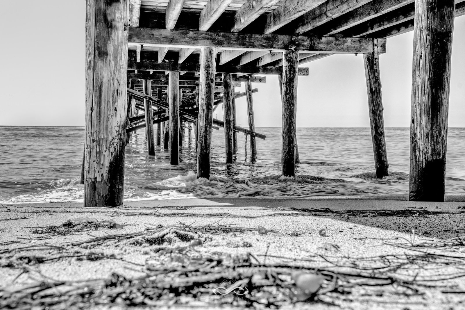 BW Pier Beach Sand Landscape