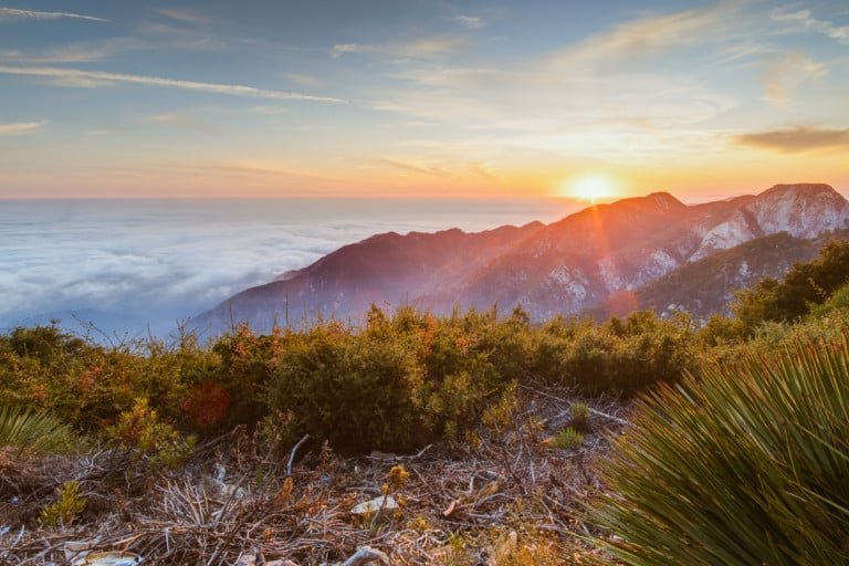 Mt Wilson Sunset Clouds Landscape