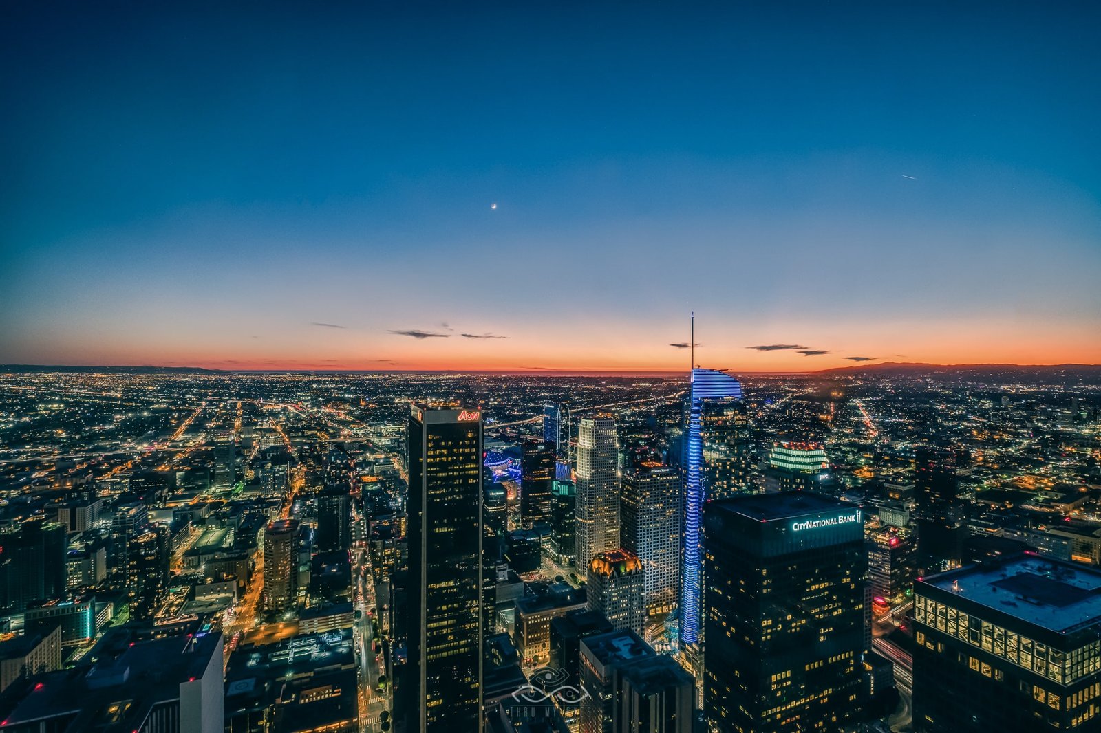 DTLA Cityscape Sunset Landscape LosAngeles