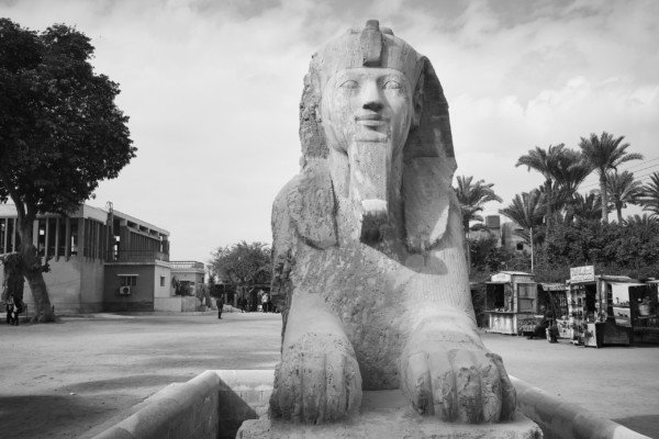BW Luxor Egypt Travel Statue