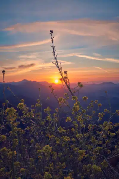 Blue Orange Sunset Landscape Nature Blue Orange Sunset Landscape Nature