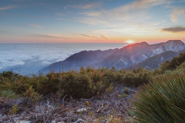 Clouds Mountains California MtWilson Landscape