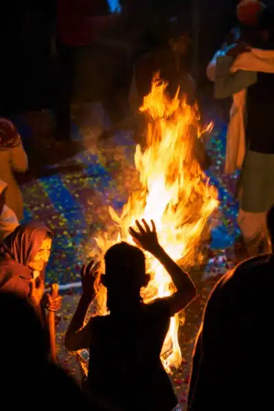Fire Woman Hindu Religion India Fire Woman Hindu Religion India