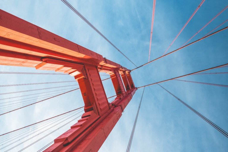 GoldenGate Bridge SanFrancisco Upwards Landscape