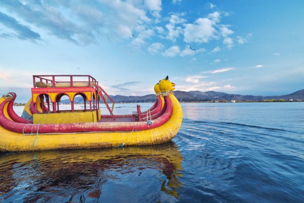 Lake Titicaca Boat Peru Travel