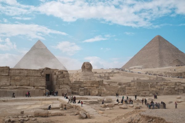 Pyramids Giza Egypt Travel Landscape