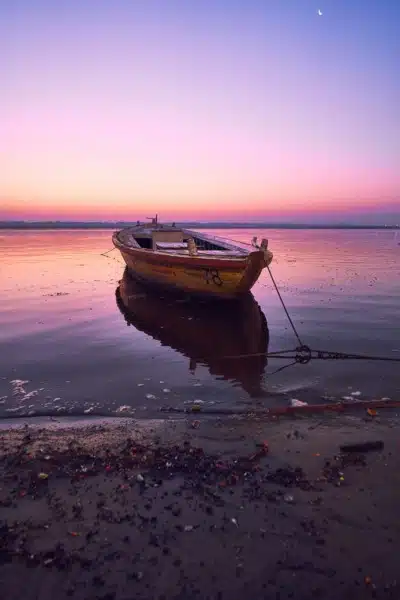 Sunrise Boat Water India Landscape Sunrise Boat Water India Landscape