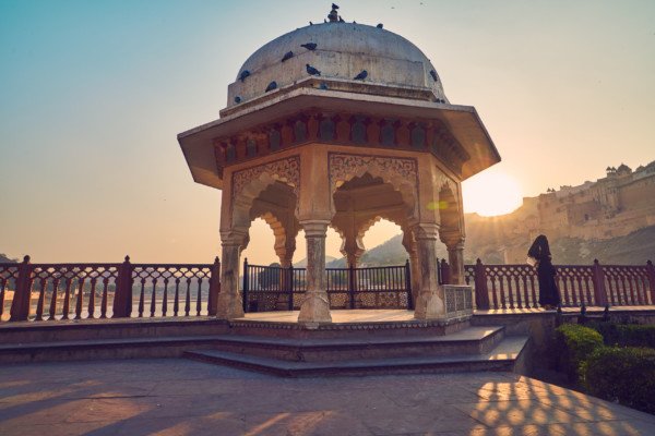 Sunset Monument Jaipur Fort India