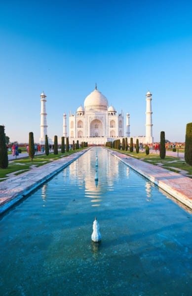 Taj Mahal Reflection India Travel