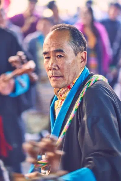 Tibetan Man Budhist Losar Travel Tibetan Man Budhist Losar Travel