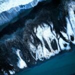 Aerial Drone Photography Landscape black sand beach at Reynisfjara Beach, Iceland Sarasota Florida